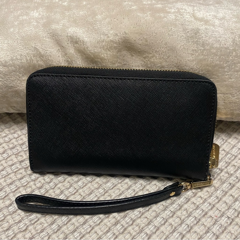 Michael Kors Black Wristlet Wallet - Picture 3 of 7